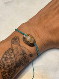 Macrame Seashell Bracelet - waterproof and adjustable - Beach Jewelry