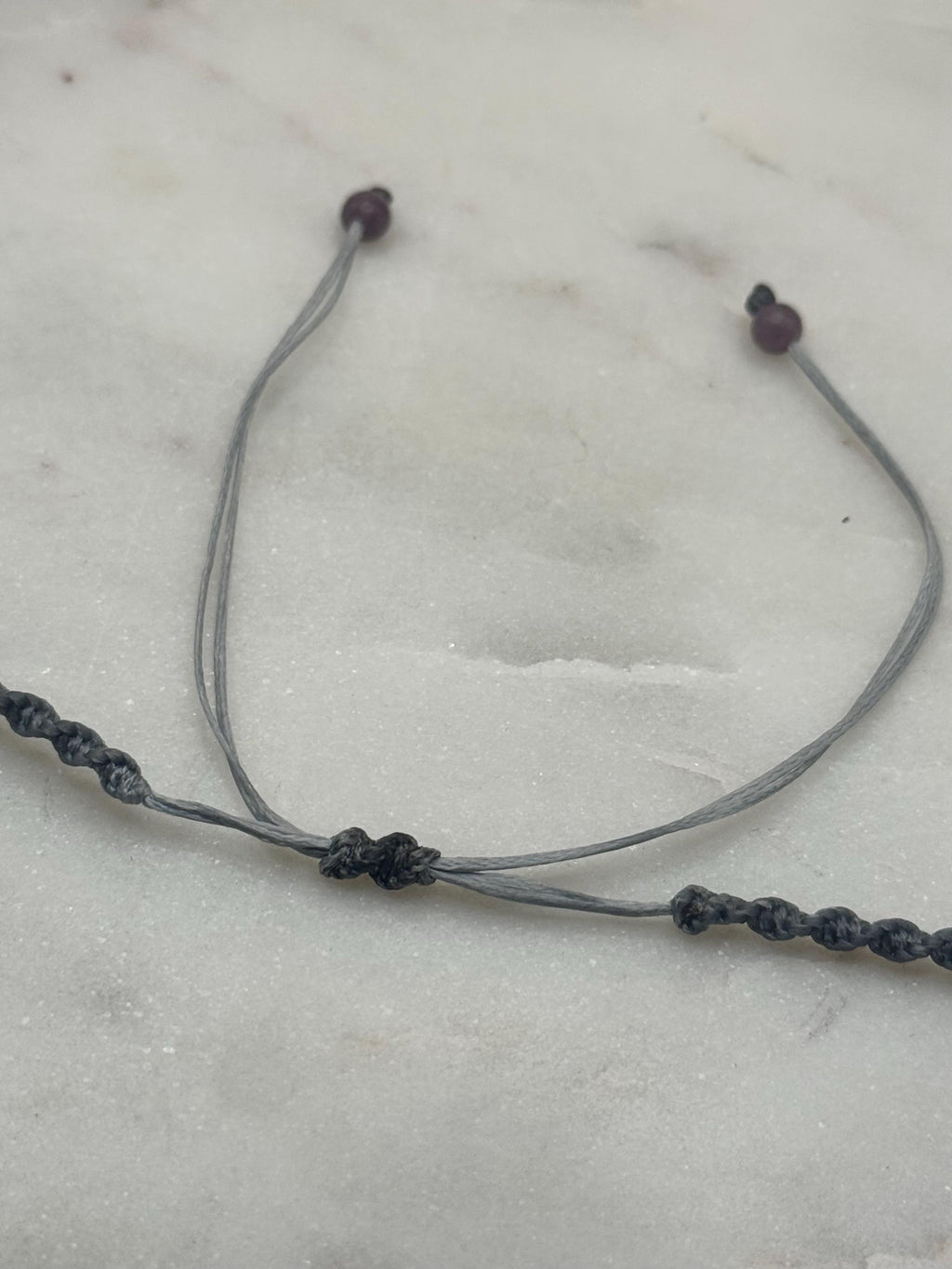 Macrame Seashell Charm Necklace - adjustable and waterproof - made in Hawaii