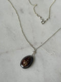 Hawaiian Snake’s Head Cowrie Necklace in Sterling Silver