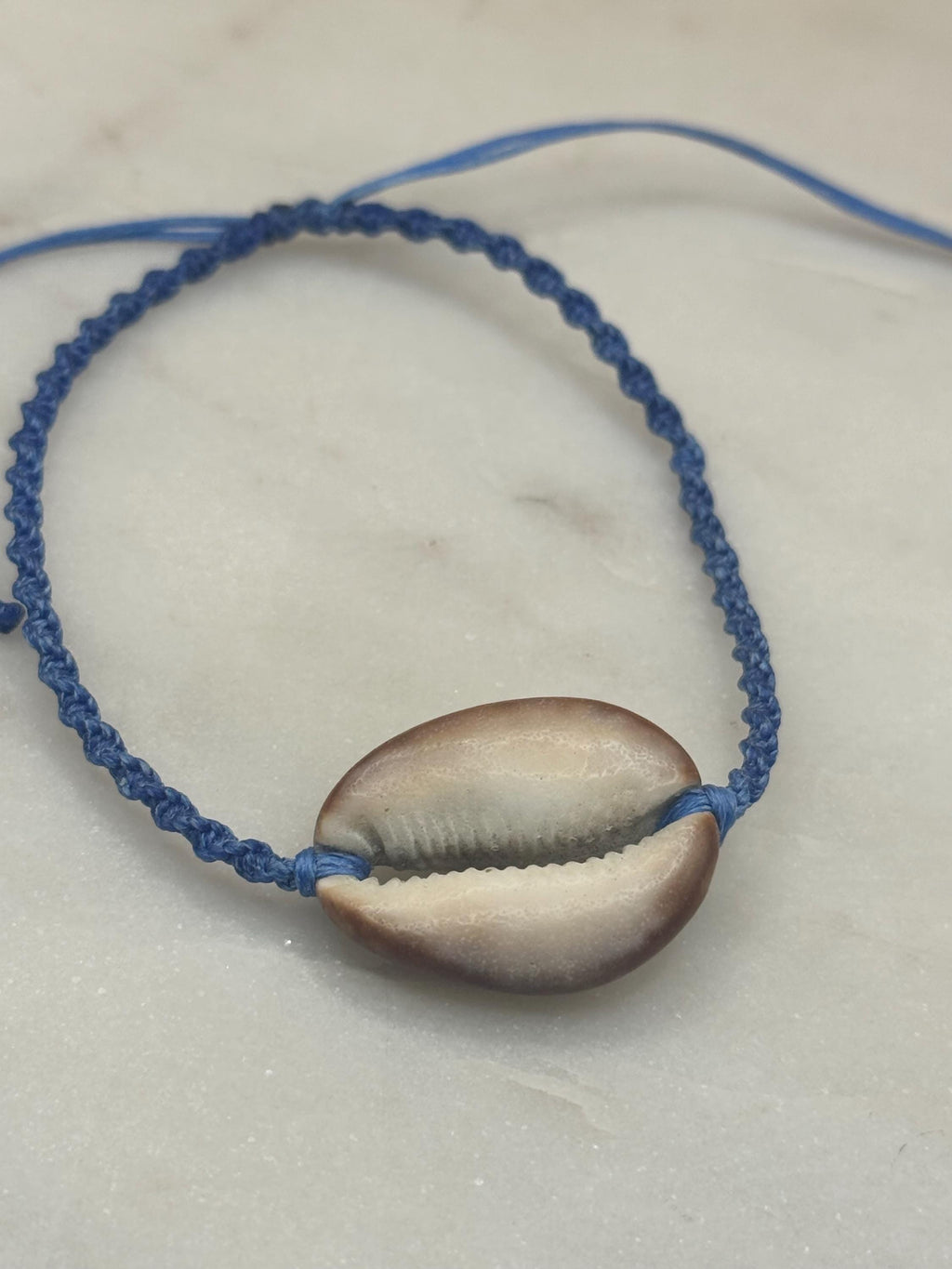Handmade Macramé Seashell Anklet — Waterproof & Adjustable Beach Jewelry