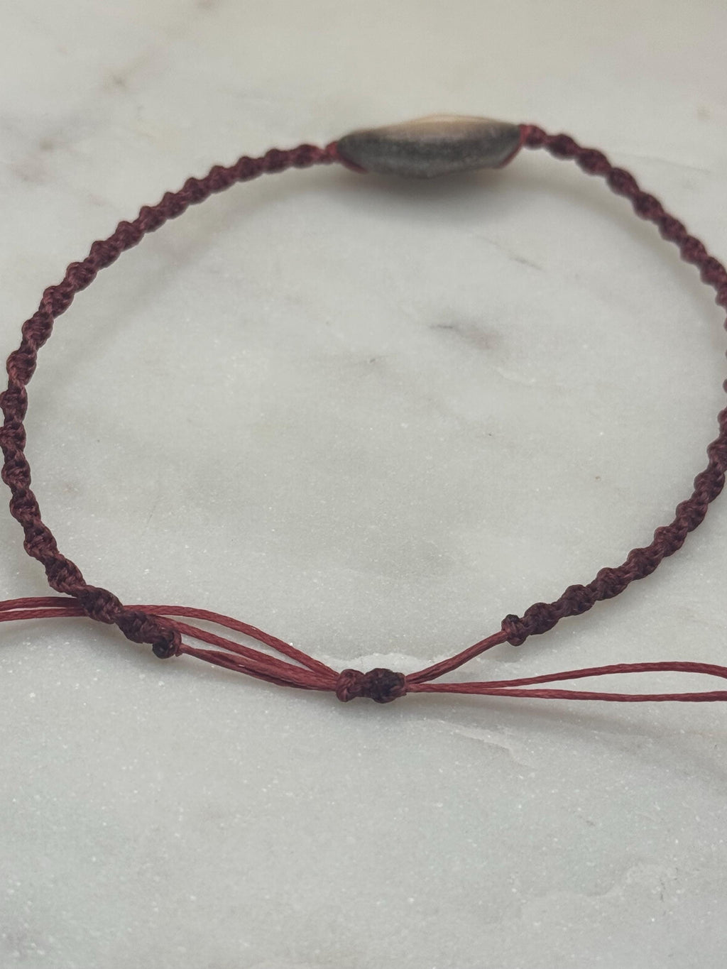 Handmade Macramé Seashell Anklet — Waterproof & Adjustable Beach Jewelry