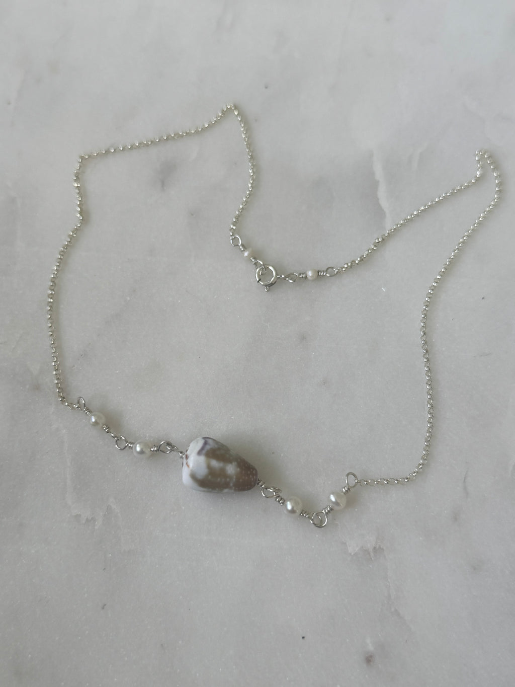 Sterling Silver Cone Shell Choker - Beach Jewelry - made in Hawaii
