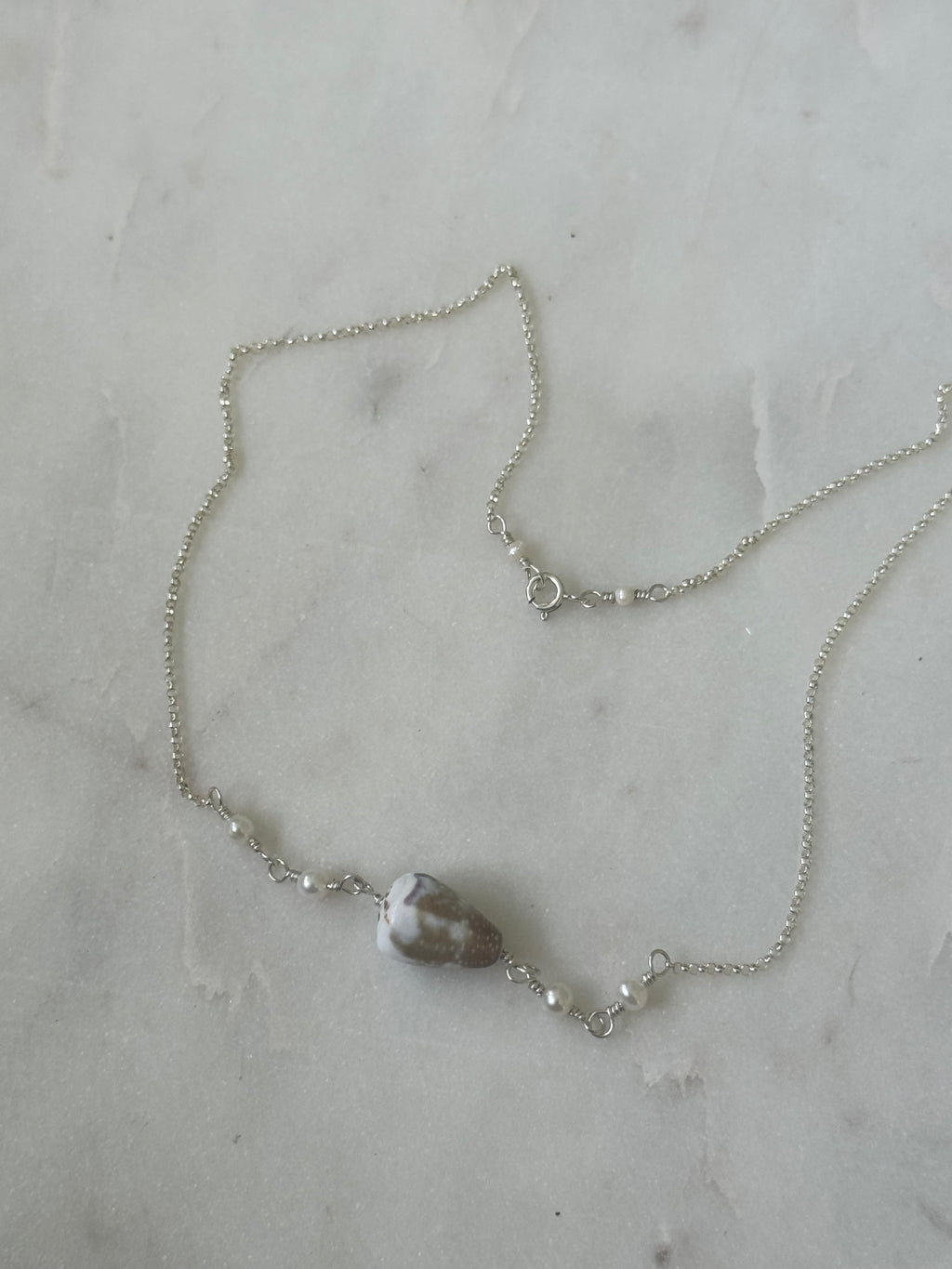 Sterling Silver Cone Shell Choker - Beach Jewelry - made in Hawaii