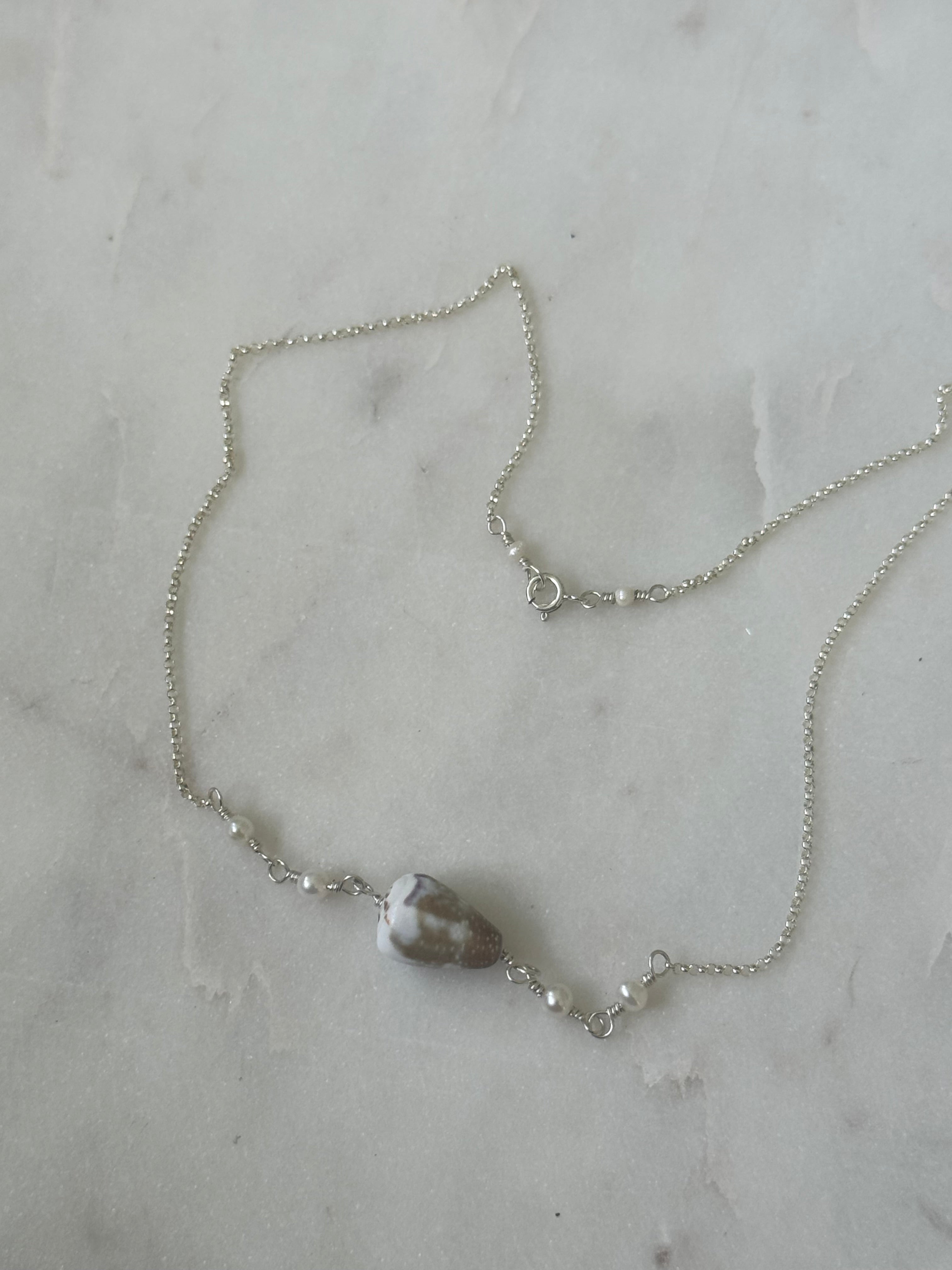Sterling Silver Cone Shell Choker - Beach Jewelry - made in Hawaii