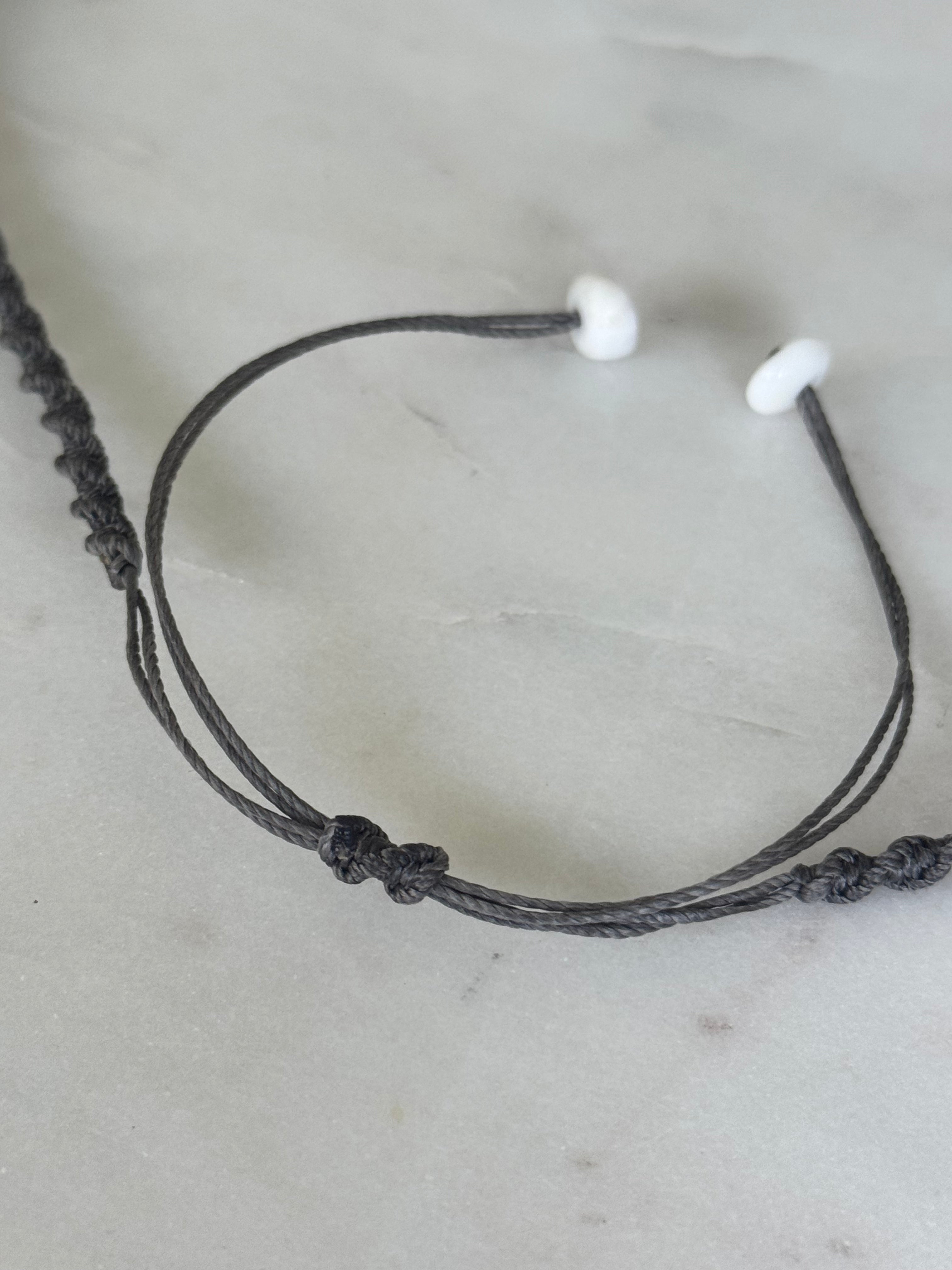 Koa Wood Necklace - Macrame - adjustable and waterproof