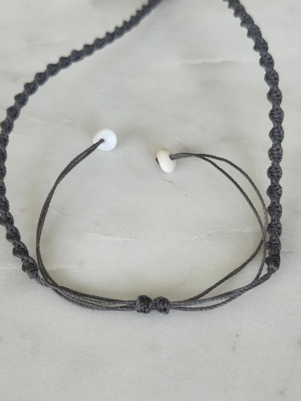 Koa Wood Necklace - Macrame - adjustable and waterproof