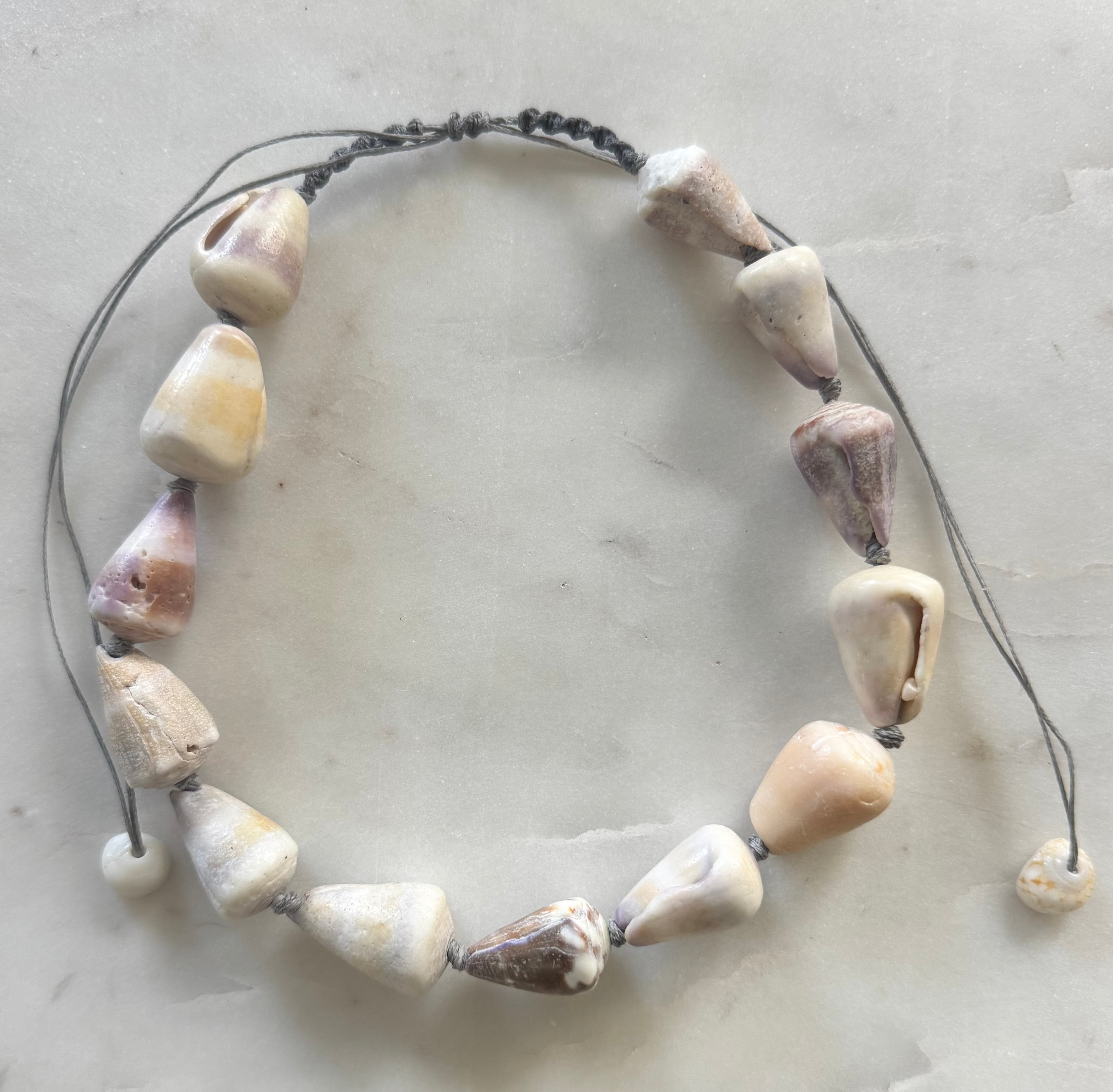 Hawaiian Cone Shell Choker - adjustable and waterproof - beach jewelry