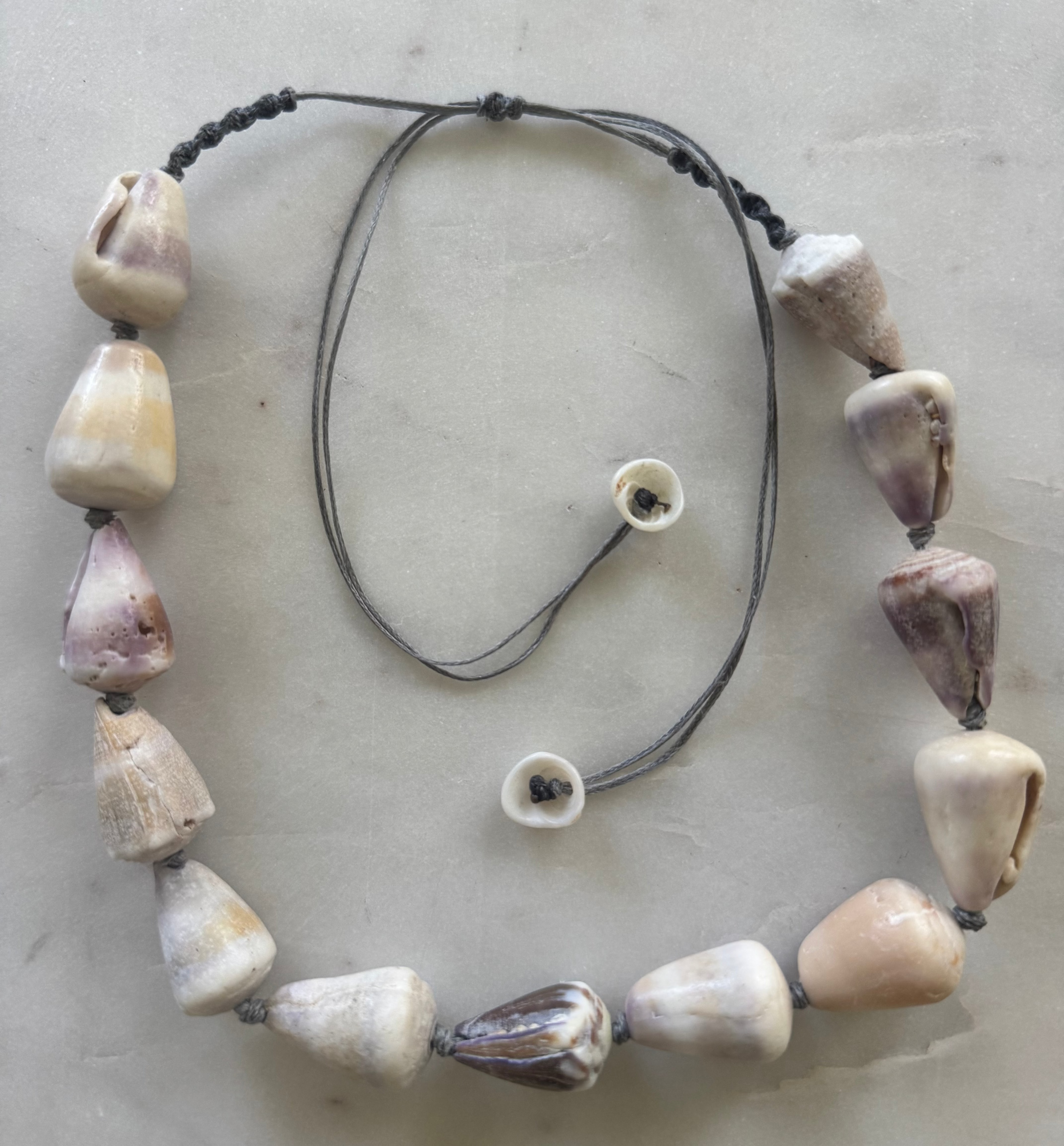 Hawaiian Cone Shell Choker - adjustable and waterproof - beach jewelry