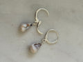Sterling Silver Cone Shell Huggies - handmade in Hawaii - Beach Jewlery