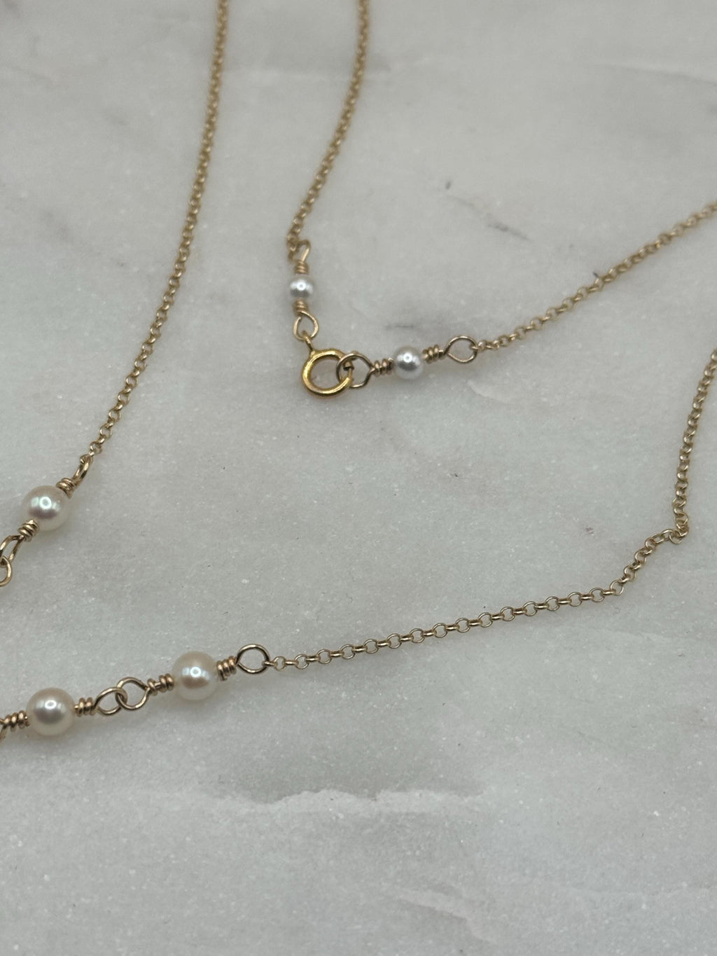 Hawaiian Sunrise Shell Necklace - 14k gold filled - Beach Jewelry - Pearls - made in Hawaii