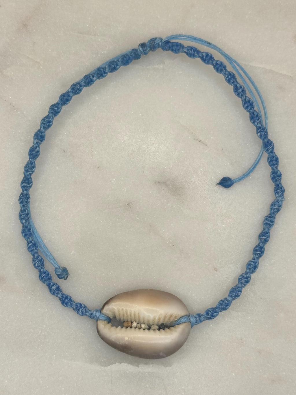 Handmade Macramé Seashell Anklet — Waterproof & Adjustable Beach Jewelry
