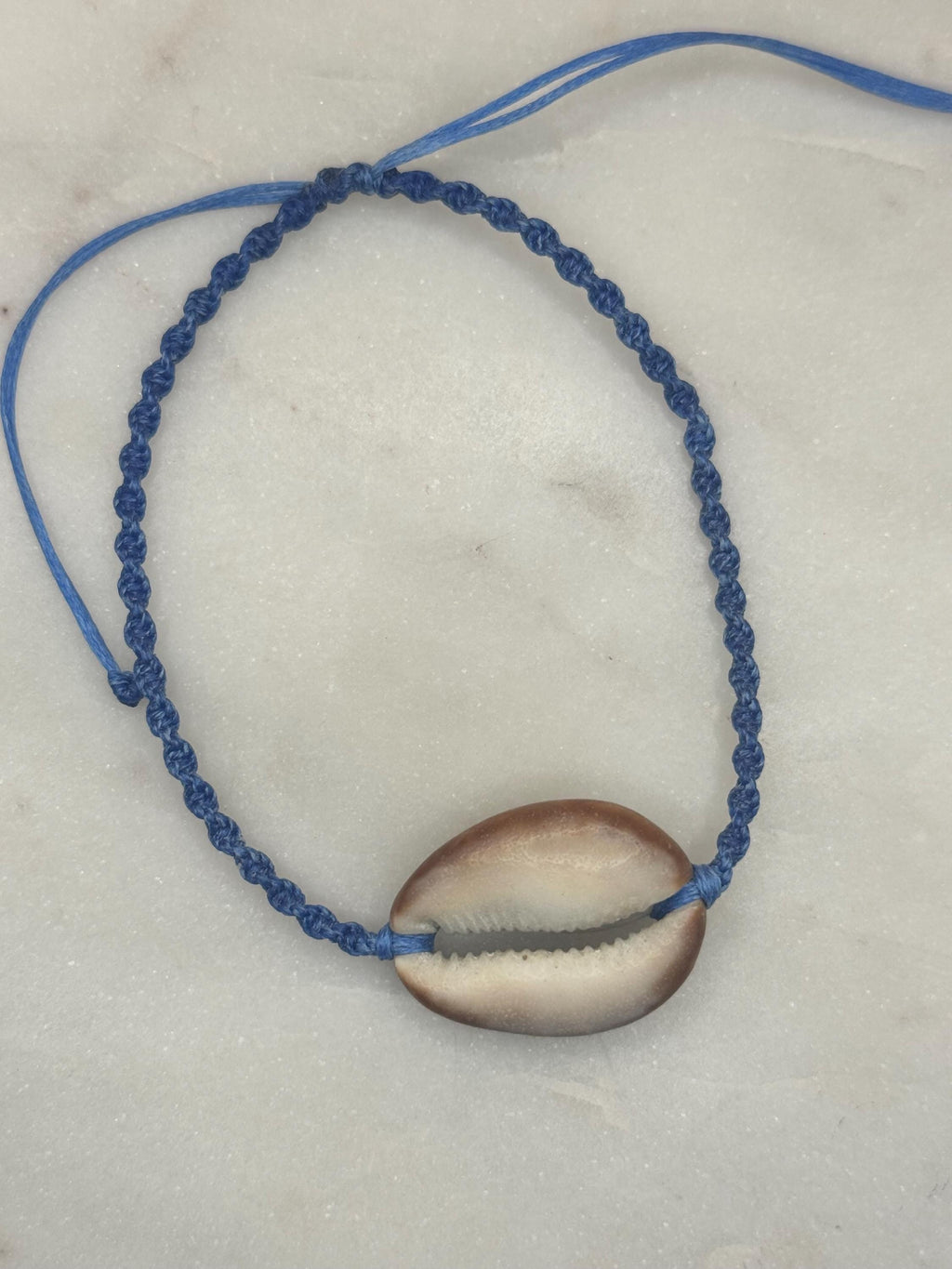 Handmade Macramé Seashell Anklet — Waterproof & Adjustable Beach Jewelry
