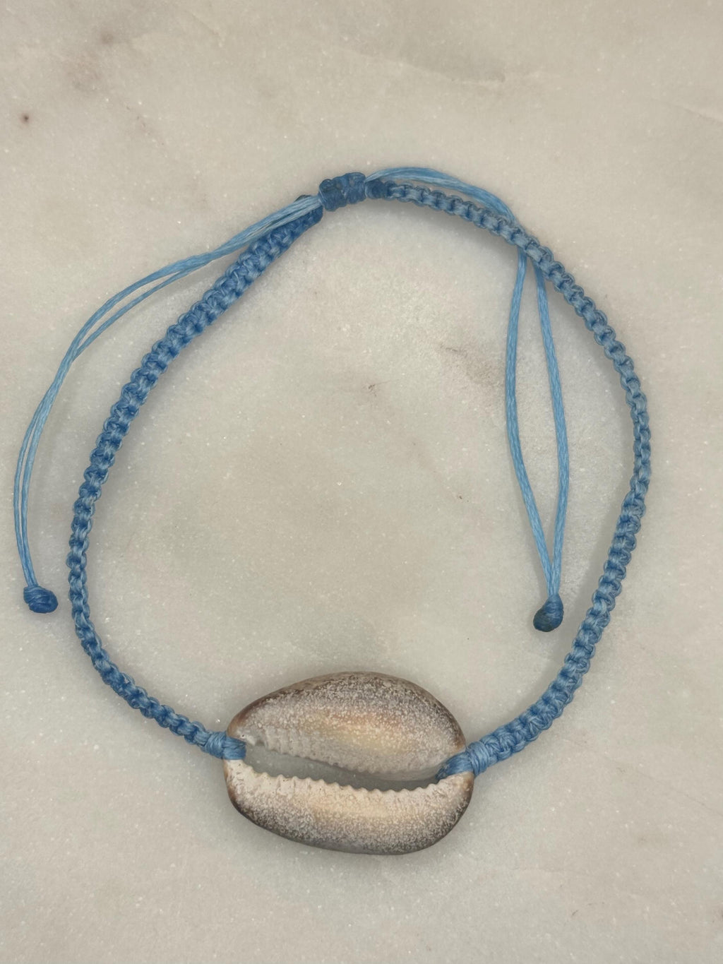 Handmade Macramé Seashell Anklet — Waterproof & Adjustable Beach Jewelry
